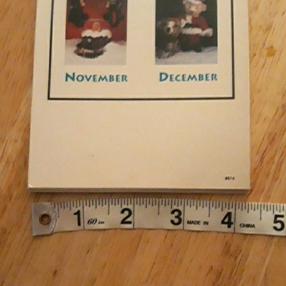Vintage Teddy Bear Birthday Calander 1992 - Picture 8 of 9